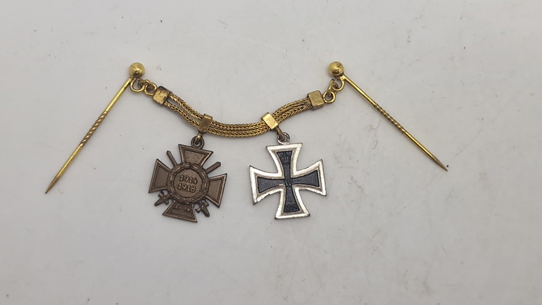 Original tysk ww1 miniture ordenskæde 