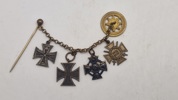 Original tysk ww1 miniture ordenskæde 