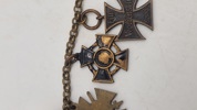 Original tysk ww1 miniture ordenskæde 