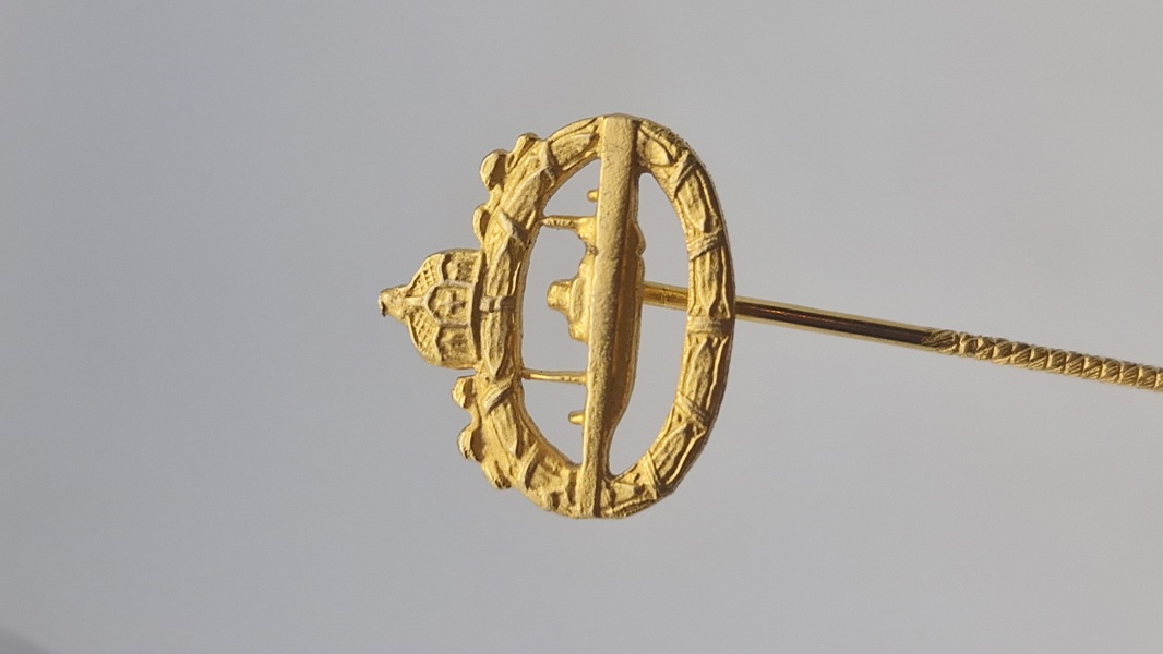 Original tysk ww1 miniature ubåds nål 