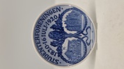Original mindeplatte fra Royal Copenhagen, der blev udgivet i 1920 for at fejre 100-års jubilæet for Studenterforeningen