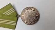 DDR Original Medalje for tro tjeneste i Nationale Volksarmee" (National Folkearmé) samt urkunde