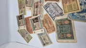Samling originale tyske pengesedler