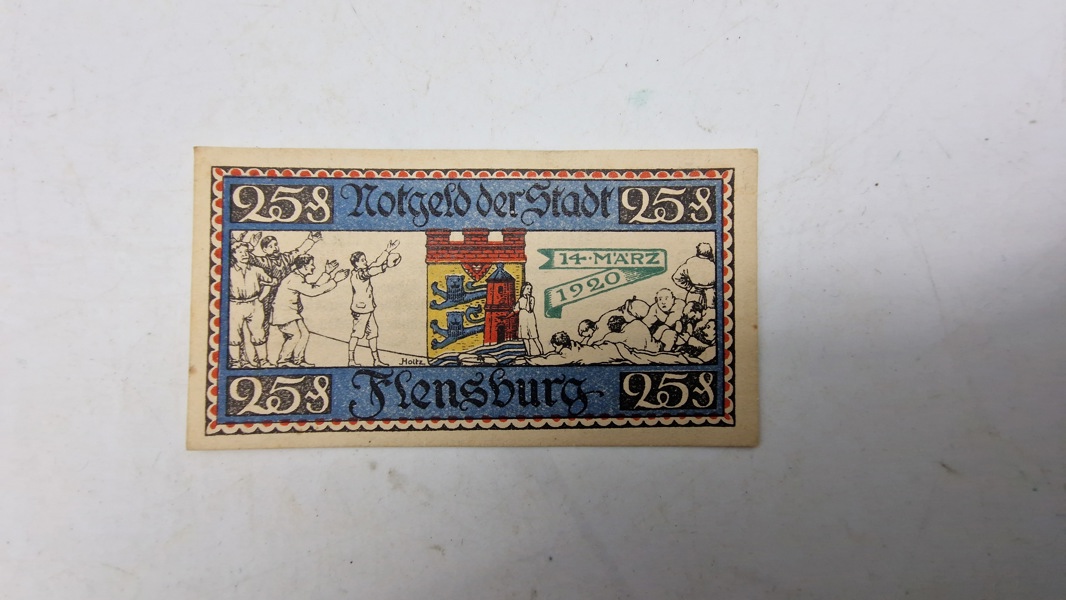 Original nødseddel, Flensburg 