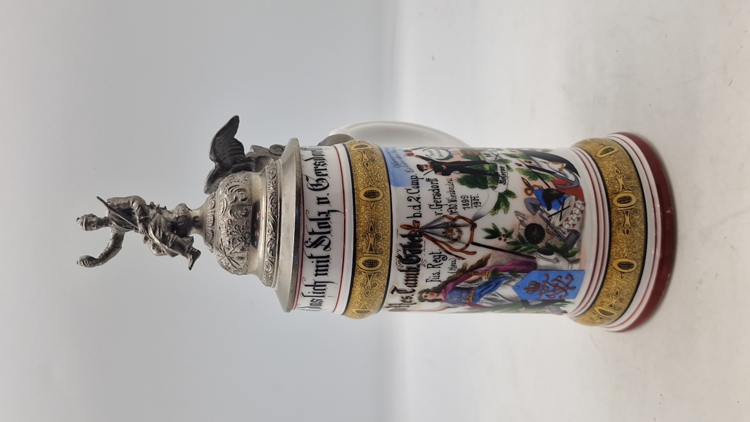 Sjældent originalt tysk Reservistenkrug velfremstillet 