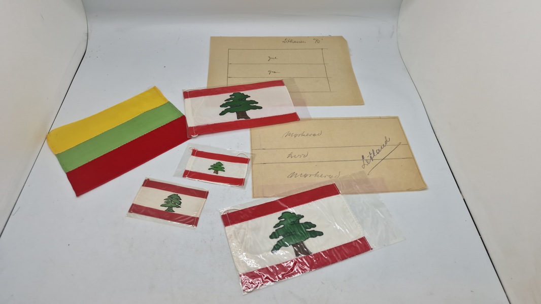 Samling originale miniature faner, Libanon 