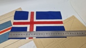 Samling originale miniature faner, Island og Norge