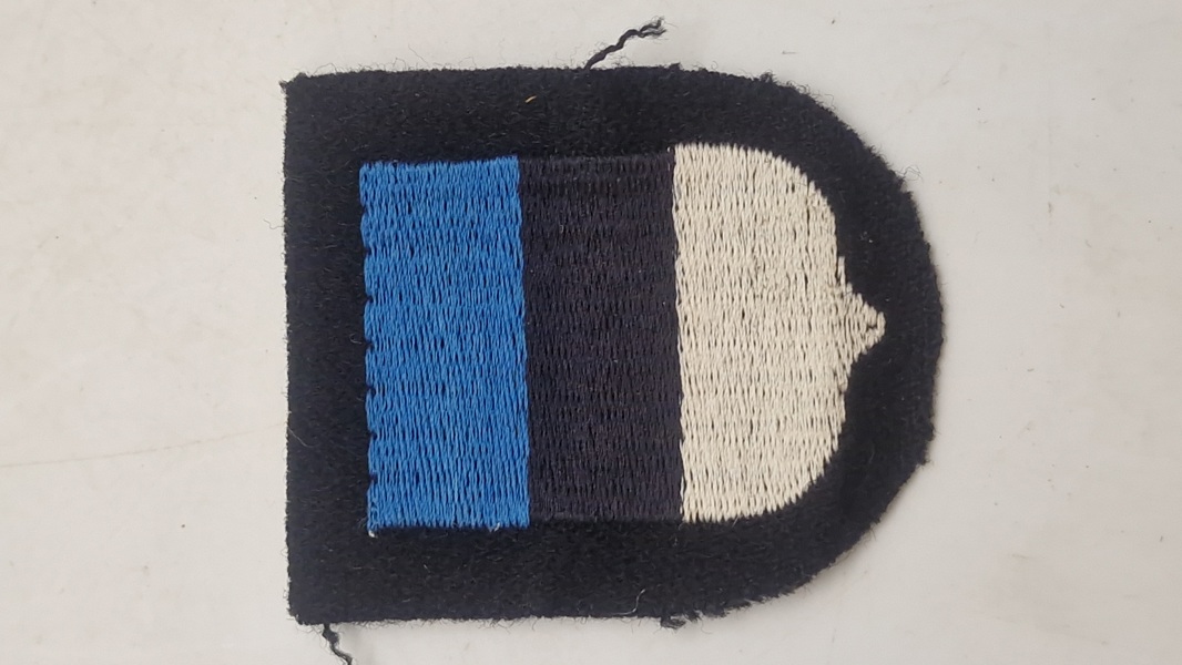 Originalt Estonia/Eesti - Sleeve Shield for Volunteers in the 20th Waffen SS Grenadier Division (Estonian No. 1)