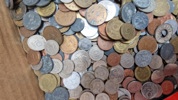 Stor samling blandede mønter