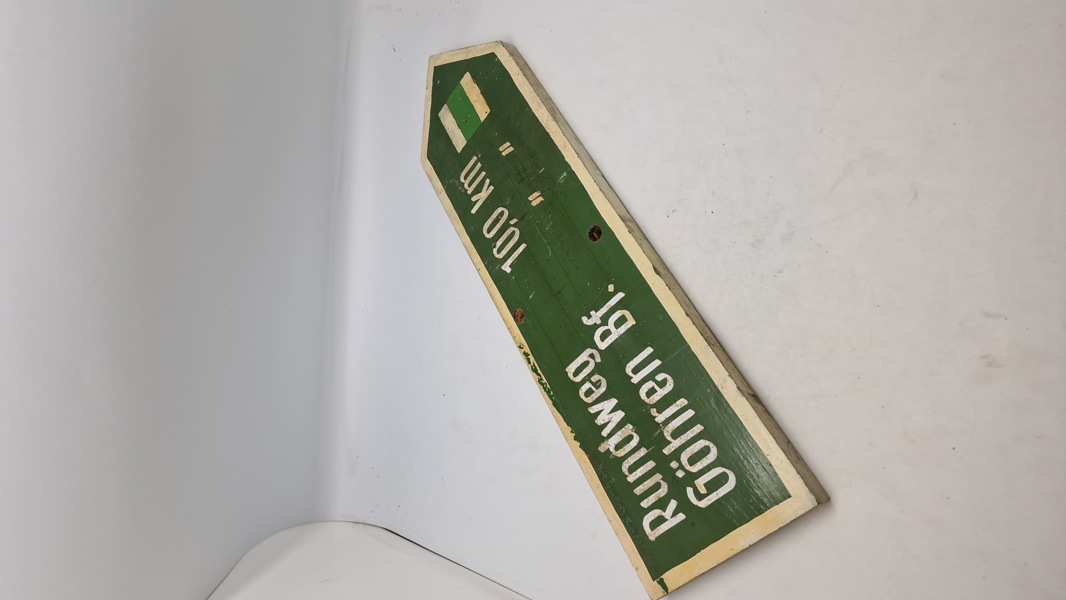 Originalt tysk vej skilt 