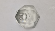 Lysestage, krystalglas 