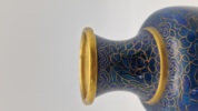 Kinesisk Cloisonne vase med fod