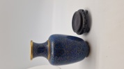 Kinesisk Cloisonne vase med fod