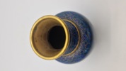 Kinesisk Cloisonne vase med fod