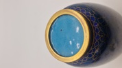 Kinesisk Cloisonne vase med fod