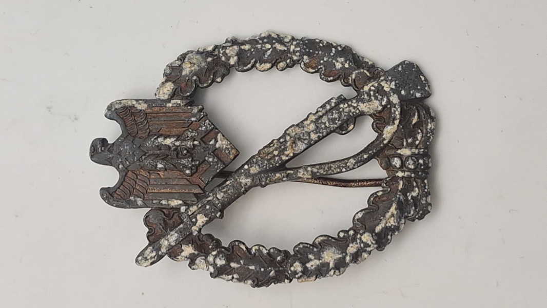Originalt Tysk Infanterie-Sturmabzeichen in Silber jordfund