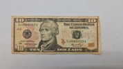 Original 10 dollar pengeseddel 
