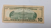 Original 10 dollar pengeseddel 
