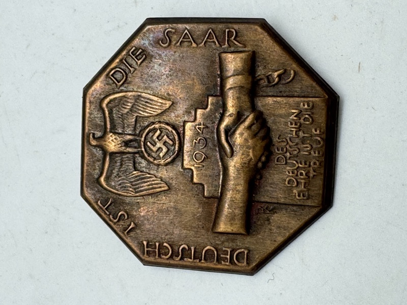 Original "Deutsch ist die Saar" tinnie