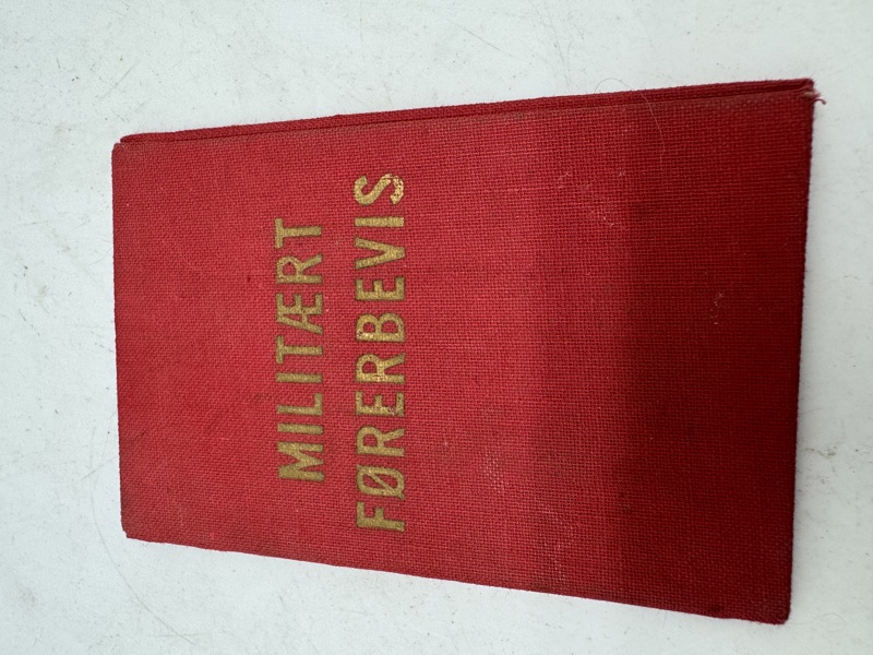 Originalt militært førerbevis