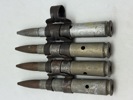 Samling 2.verdenskrigs kaliber 50 eksercerpatroner