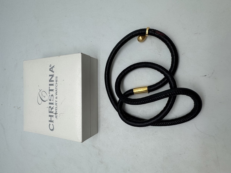 Christina halskæde med æske og kvittering