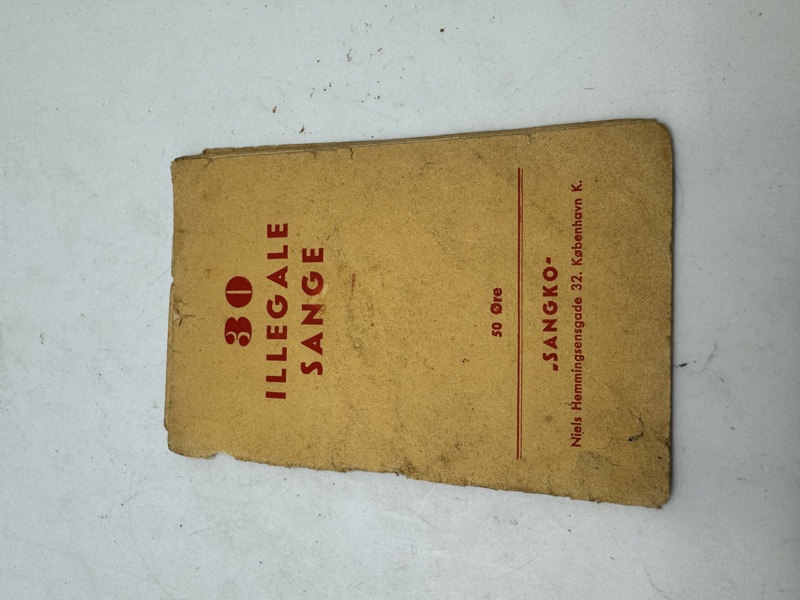 Originalt hæfte, 30 illegale sange