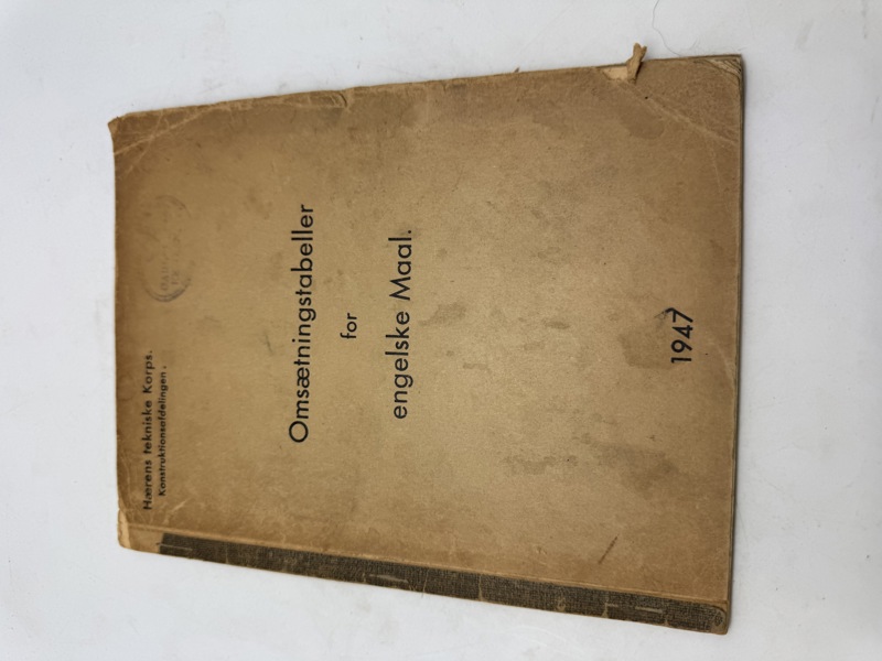 Omsætningstabeller for engelske mål