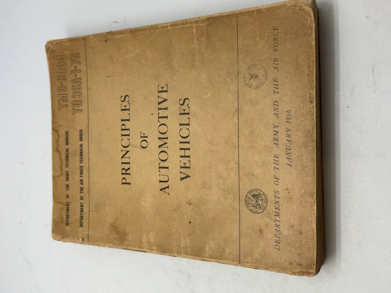 Original US army bog for køretøjer