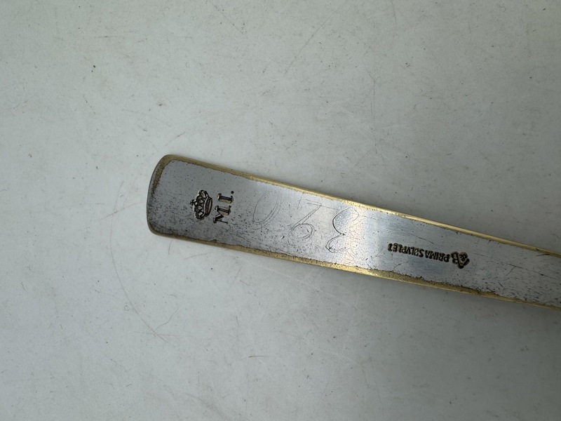 Ske af nysølv fra officersmessen