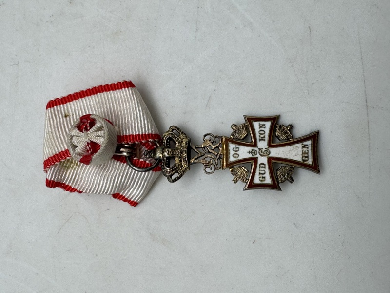 Originalt Dronning Magrethe miniature ridderkors