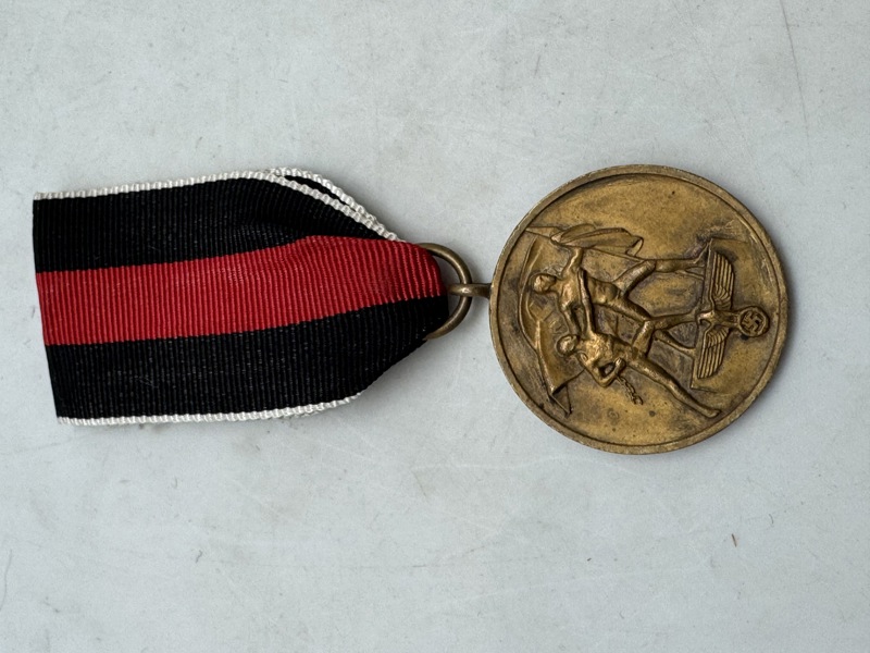 Original Sudetenland-medalje/erindringsmedaljen af 1. oktober 1938