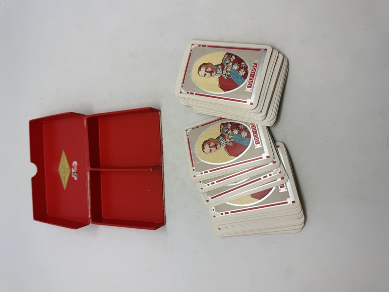 Originalt sæt Kong Christian X spillekort 1937 komplet