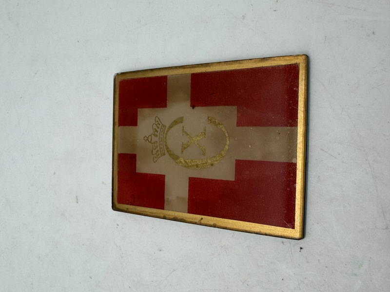 Original Kong Christian X national plade