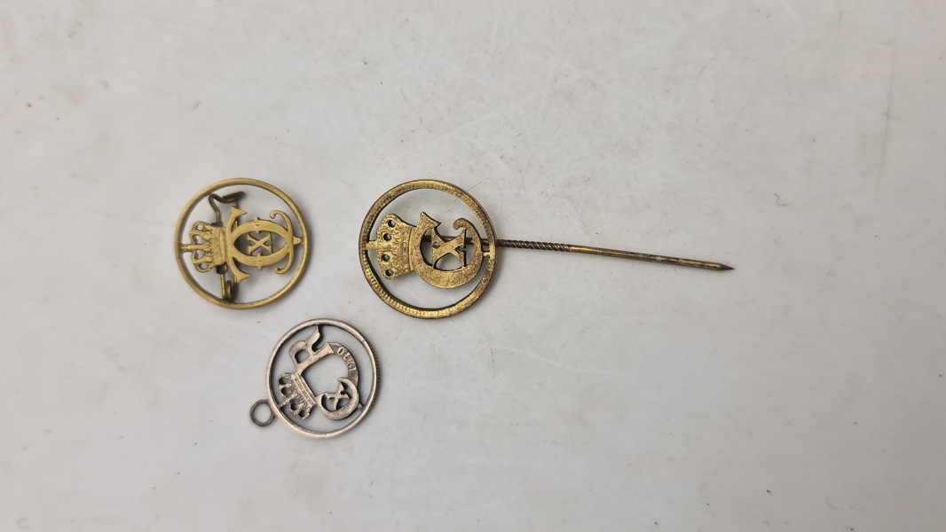 Samling originale kong Christian X nåle