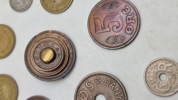 Samling diverse mønter, bl.a. to stk af sølv 