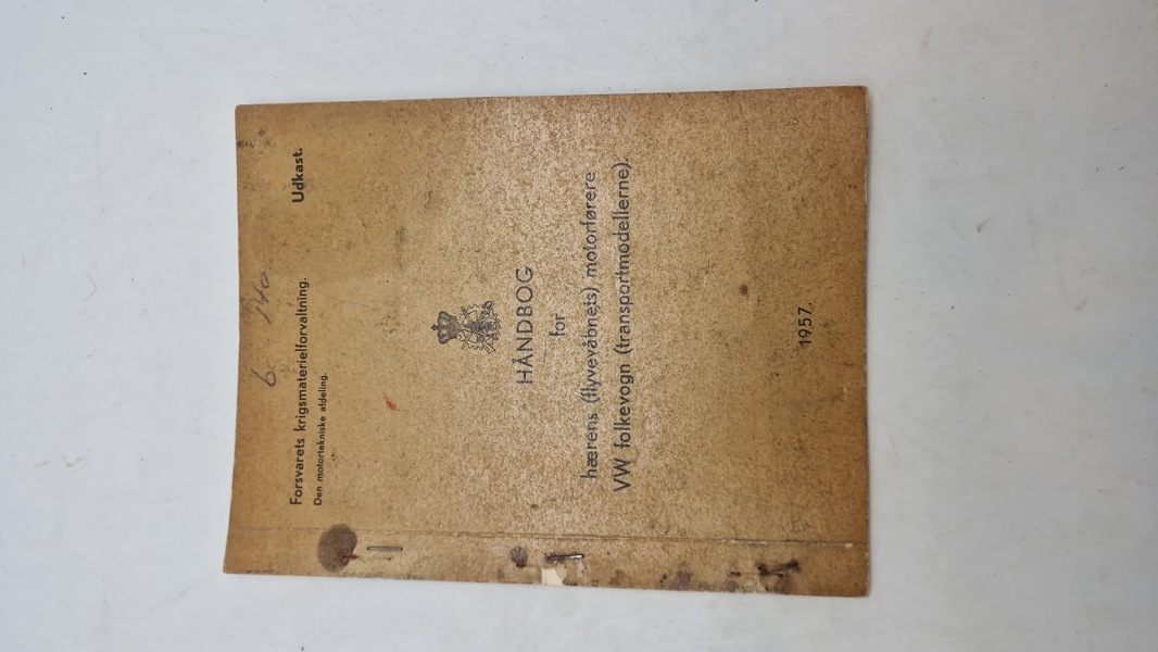 Håndbog
for
hærens (flyvevåbnets) motorførere VW folkevogn (transportmodellerne)