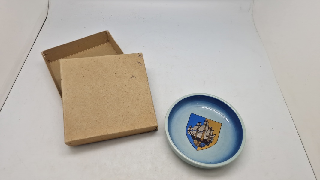 Original Søholm plakette med motiv fra Bornholms værn