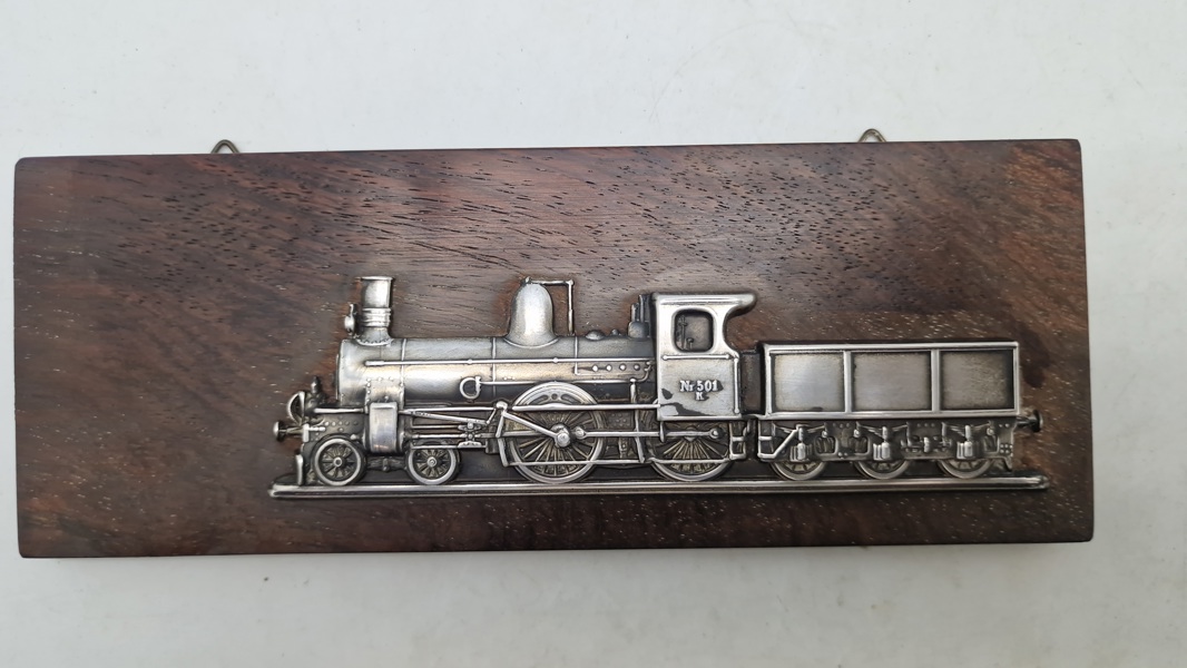 Dansk Sølvplakette fra dansk lokomotivmandsforening