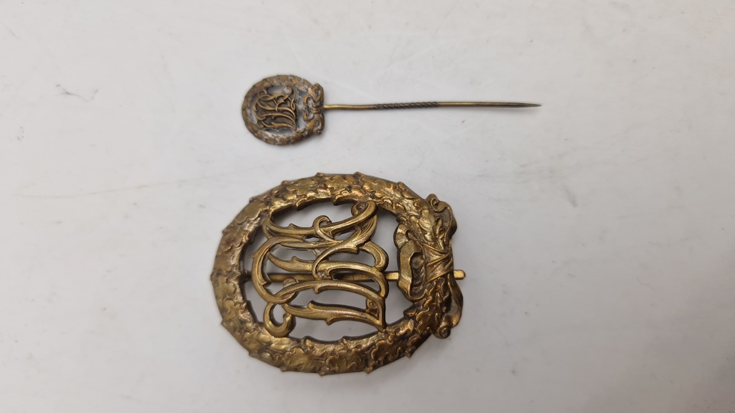 Originalt tysk sports abzeichen, almindelig & miniature 