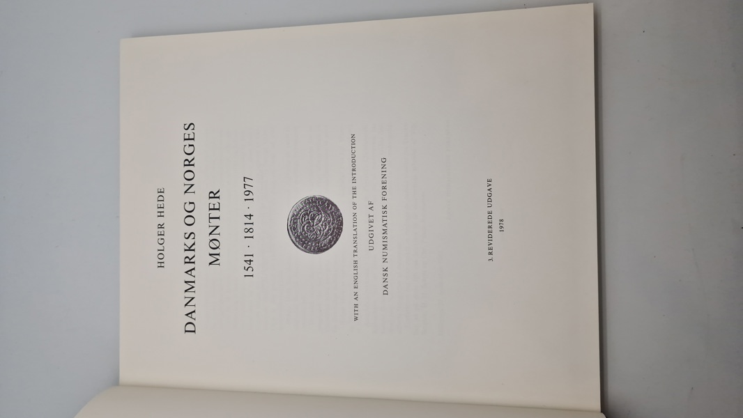 Standardværk om danske/norske mønter - Holger Hede danmarks og norges mønter