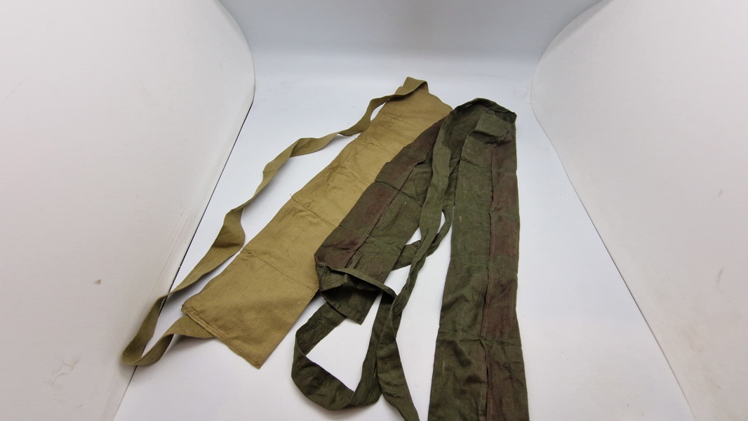 3 stk stof-bandoler til gevær - magasiner bl.a Garand