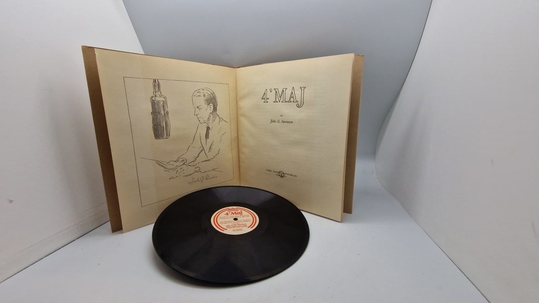 Grammofon lak-plade, fin stand