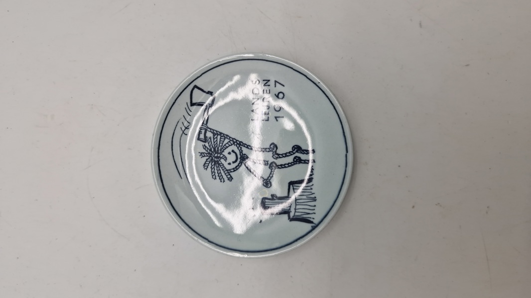 Sjælden Royal Copenhagen Plakette (Plaquette) fra 1967, der mindes spejdernes landslejr