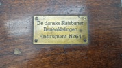 Måleinstrument (vaterpas) fra DSB