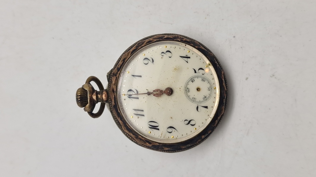 Lommeur med kasse af sølv (0800) 