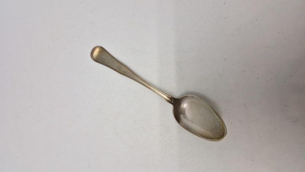 Original 1800 tals ske af provins sølv