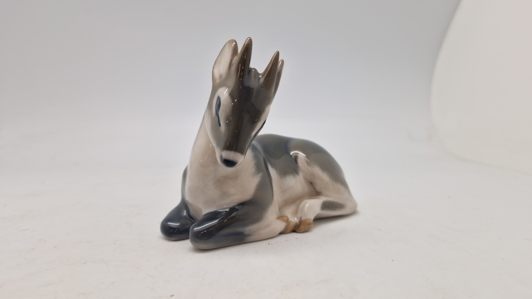 Knud Kyhn figur - porcelæn, rådyr, Royal Copenhagen, Danmark
