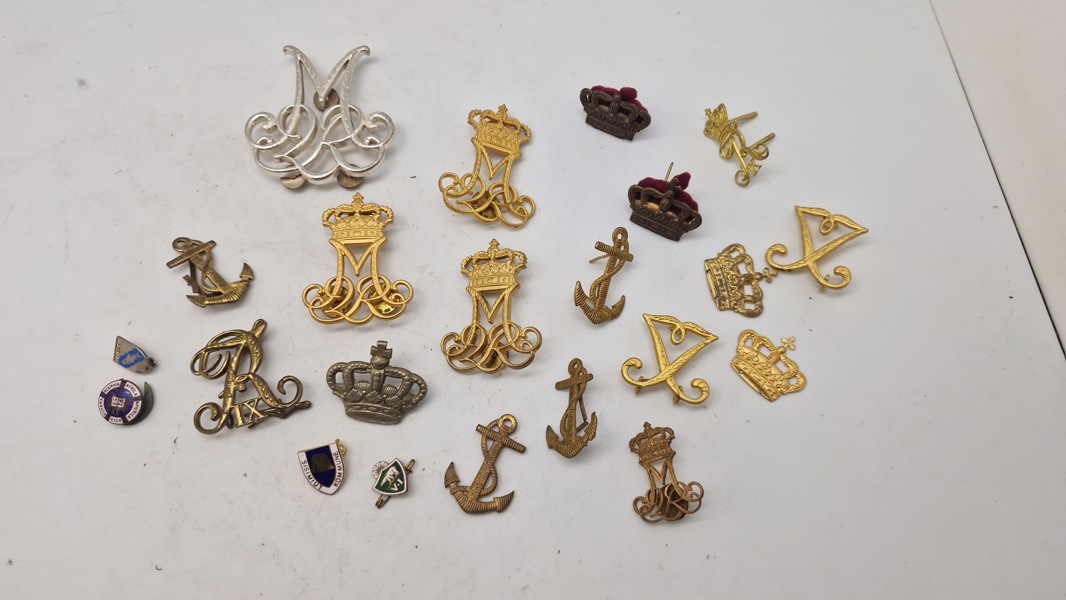 Samling rexer  regimentsmærker