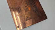 Original Antik kobberplade brugt til kobberstik
